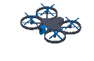 Flying drone animation
